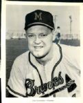 1963 Jim Constable Milwaukee Braves "The Sporting News Collection Archives" Original 8" x 10" Photo (Sporting News Collection Hologram/MEARS Photo LOA)