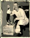 1935 Goose Goslin with a Rabbit Detroit Tigers "The Sporting News Collection Archives" Original 8" x 10" Photo (Sporting News Collection Hologram/MEARS Photo LOA)