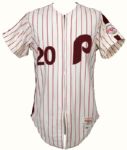 1986 Mike Schmidt Philadelphia Phillies Game Worn Jersey From MVP Season Sourced From Former Teammate (MEARS A10)
