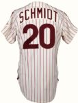 1986 Mike Schmidt Philadelphia Phillies Game Worn Jersey From MVP Season Sourced From Former Teammate (MEARS A10)