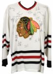 1994-95 Chicago Blackhawks Team-Signed Jersey w/20 Sigs. - JSA 
