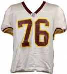 2000s Jon Jansen Washington Redskins Practice Worn Jersey (MEARS Auction LOA)