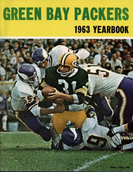 1963 Jim Taylor Green Bay Packers Team Yearbook Unscored - Vern Biever Estate