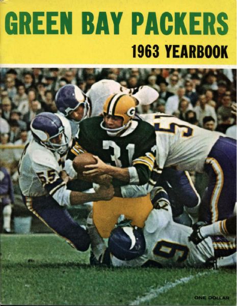 1963 Jim Taylor Green Bay Packers Team Yearbook Unscored - Vern Biever Estate