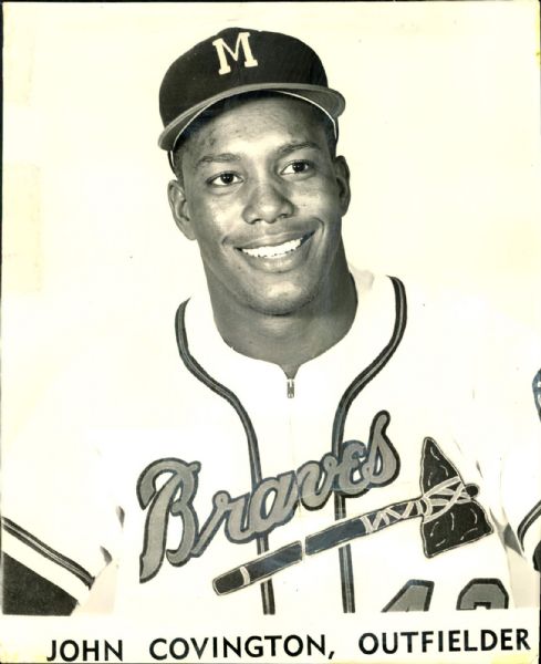 1957-65 Wes Covington Milwaukee Braves Philadelphia Phillies "The Sporting News Collection Archives" Original Photo (Sporting News Collection Hologram/MEARS Photo LOA) - Lot of 2