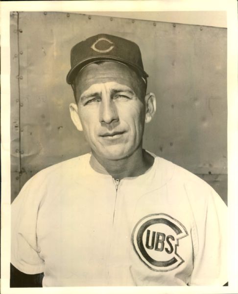 1955 John Andre Chicago Cubs "The Sporting News Collection Archives" Original 8" x 10" Photo (Sporting News Collection Hologram/MEARS Photo LOA)