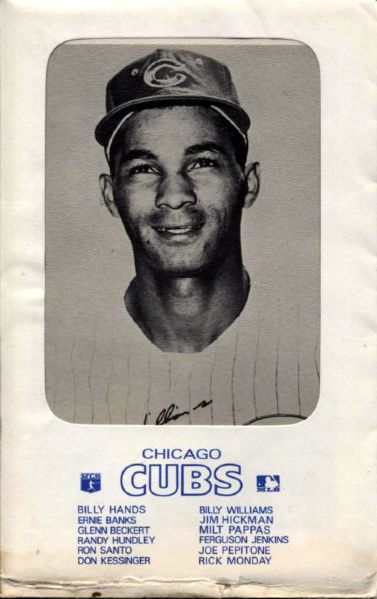 1972 Chicago Cubs Postcard Set - Lot of 3 w/ Billy Williams Fergie Jenkins Ernie Banks