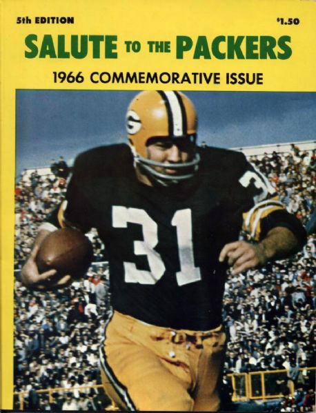 1966 Salute To The Packers Commemorative Yearbook - Vern Biever Estate