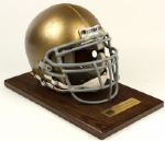 1980s Notre Dame Game Worn Helmet w/ Authentic Game Helmet University of Notre Dame Placard