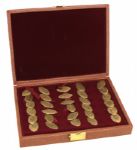 1996 Super Bowl XXX Super Club With 30 Super Bowl Football Shaped Medallions 