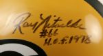 1990s Ray Nitschke Green Bay Packers Signed Full Size Helmet - JSA