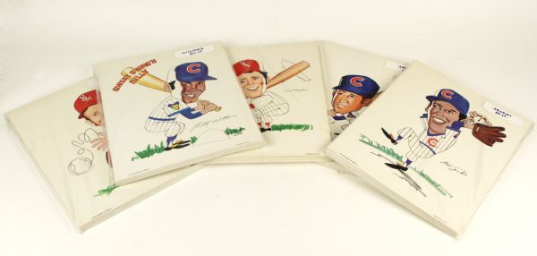 1972 Chicago Cubs & White Sox Chi-Foursome 11" x 14" Lot of 50 Count With Ron Santo Billy Williams Fergie Jenkins Bill Melton Wilbur Wood