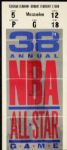 1988 NBA All Star Game Ticket Stub Michael Jordan 40 Points MVP Performance