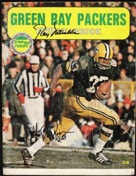 1970 Green Bay Packers Team Yearbook Signed by Ray Nitschke & Willie Buchanon - JSA 