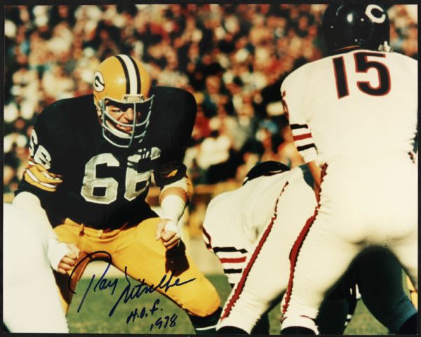1990s Ray Nitschke Green Bay Packers Signed 8" x 10" Photo - JSA