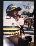 1990s Edgar Bennett Green Bay Packers Signed 11" x 14" Vern Biever Photograph - From Biever Estate 
