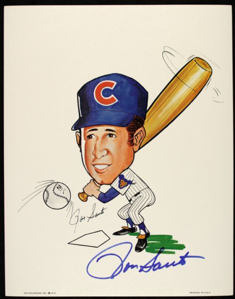 1972 Ron Santo Chicago Cubs Signed Chi-Foursome 11" x 14" Print - Lot of 10 - JSA