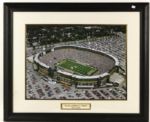 1990s Green Bay Packers Lambeau Field Framed Display 34 1/2" x 27 1/2"