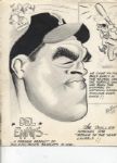 1946 Del Ennis Philadelphia Phillies "The Sporting News Collection Archives" Original Illustration Artwork (Sporting News Collection Hologram/MEARS Photo LOA)