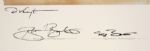 1996 Brett Favre Green Bay Packers Signed MVP Season Print Also Signed by Mark Chmura Edgar Bennett Robert Brooks & Ken Ruettgers 519/995  - JSA 