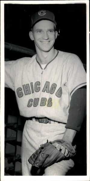1957 John Goryl Chicago Cubs "The Sporting News Collection Archives" Original Photo (Sporting News Collection Hologram/MEARS Photo LOA)