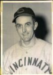 1943 Estel Crabtree Cincinnati Reds "The Sporting News Collection Archives" Original 5" x 7" Photo (Sporting News Collection Hologram/MEARS Photo LOA)