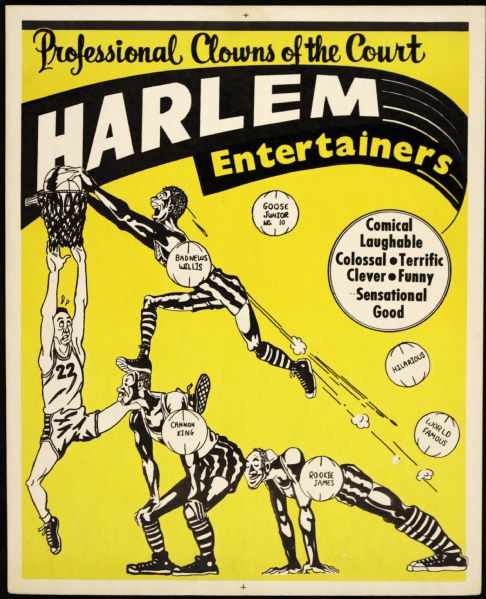 Harlem Entertainers 14" x 17 1/2" Promotional Poster 