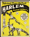 Harlem Entertainers 14" x 17 1/2" Promotional Poster 