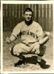 1940s circa Frank Cox Cleveland Indians "The Sporting News Collection Archives" Original 6" x 8" Photo (Sporting News Collection Hologram/MEARS Photo LOA)