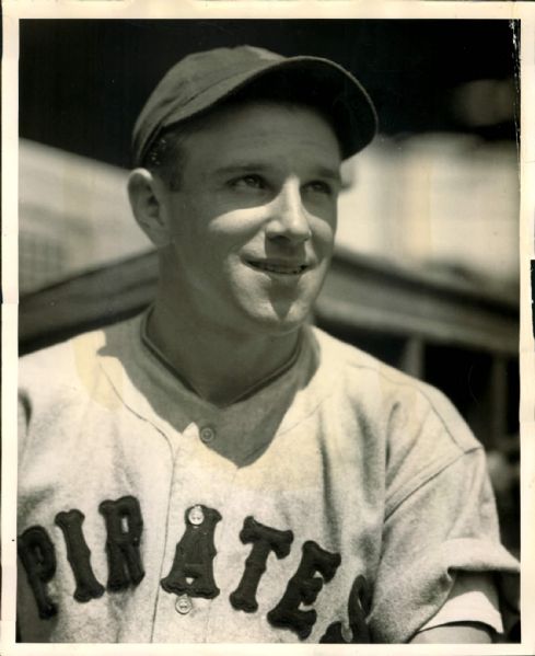 1937 Lee Handley Pittsburgh Pirates "The Sporting News Collection Archives" Original Photo (Sporting News Collection Hologram/MEARS Photo LOA)