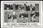 1939 Joe DiMaggio New York Yankees Illustrated Current News 19" x 12 1/2" Poster