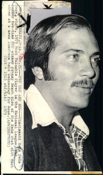 1970s circa Johnny Bench "The Sporting News Collection Archives" Original Photo (Sporting News Collection Hologram/MEARS Photo LOA) - Lot of 13