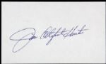 1980s Jim Catfish Hunter New York Yankees Oakland As Signed Index Card - JSA 