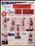 1958-59 Moores All American Red Heads Traveling Basketball Team Promotional 17 1/2" x 22 1/2" Poster 
