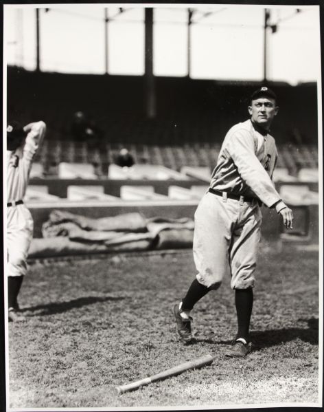 1914-17 Ty Cobb Detroit Tigers "TSN Archives" Charles Conlon Original 11" x 14" Print Hand Developed From Glass Plate Negative (MEARS LOA) Rare