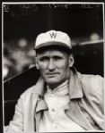 1926-27 Walter Johnson Washington Senators "TSN Archives" Charles Conlon Original 11" x 14" Print Hand Developed From Glass Plate Negative (MEARS LOA) Rare