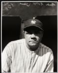 1920s Babe Ruth New York Yankees "TSN Archives" Charles Conlon Original 11" x 14" Print Hand Developed from Glass Plate Negative (MEARS LOA) Rare: Lot #7