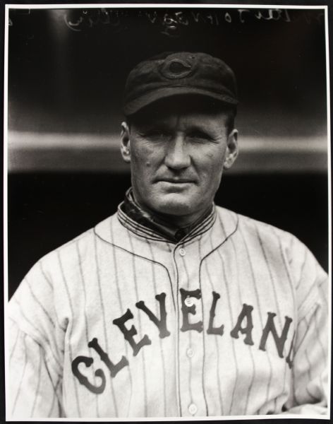 1933-35 Walter Johnson Cleveland Indians "TSN Archives" Charles Conlon Original 11" x 14" Print Hand Developed From Glass Plate Negative (MEARS LOA) Rare