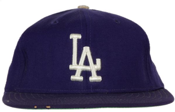 1970s Los Angeles Dodgers Game Worn Cap (MEARS Auction LOA)