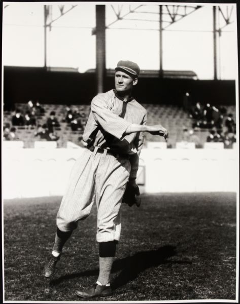 1912-15 Walter Johnson Washington Senators "TSN Archives" Charles Conlon Original 11" x 14" Print Hand Developed From Glass Plate Negative (MEARS LOA) Rare