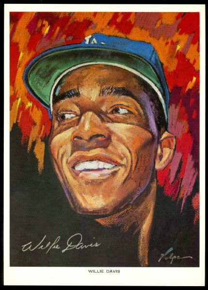 1969 Union Oil Dodgers Premium Pictures Set (13)