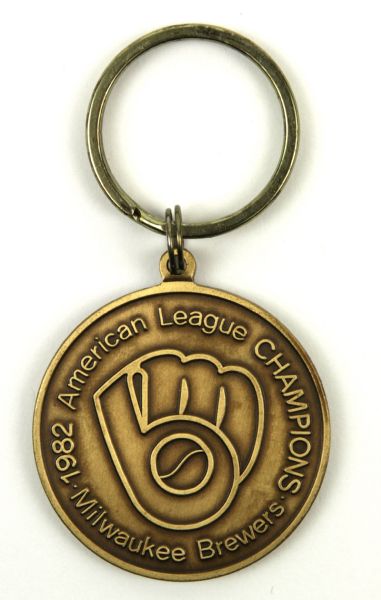 1982 Milwaukee Brewers A.L. Champions Keychain 