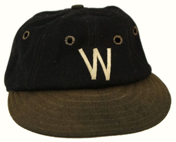 1928-31 Sad Sam Jones Washington Senators Game Worn Cap (MEARS LOA)