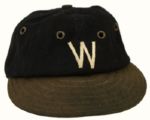 1928-31 Sad Sam Jones Washington Senators Game Worn Cap (MEARS LOA)