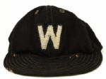 1940-48 Washington Senators Game Worn Cap (MEARS Auction LOA)