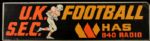 1970s University of Kentucky SEC Football Bus Advertisement 47 1/2" x 12 3/4" - Lot of 4