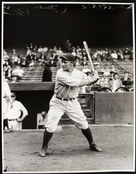 1920s Lou Gehrig New York Yankees "TSN Archives" Charles Conlon Original 11" x 14" Print Hand Developed from Glass Plate Negative (MEARS LOA) Rare: Lot #6