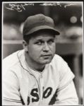 1936-37 Jimmie Foxx Boston Red Sox TSN Archives Charles Conlon Original 11 x 14 Print Hand Developed From Glass Plate Negative (MEARS LOA) Rare