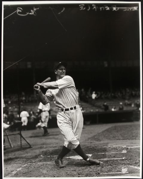 1920s Lou Gehrig New York Yankees "TSN Archives" Charles Conlon Original 11" x 14" Print Hand Developed from Glass Plate Negative (MEARS LOA) Rare: Lot #11