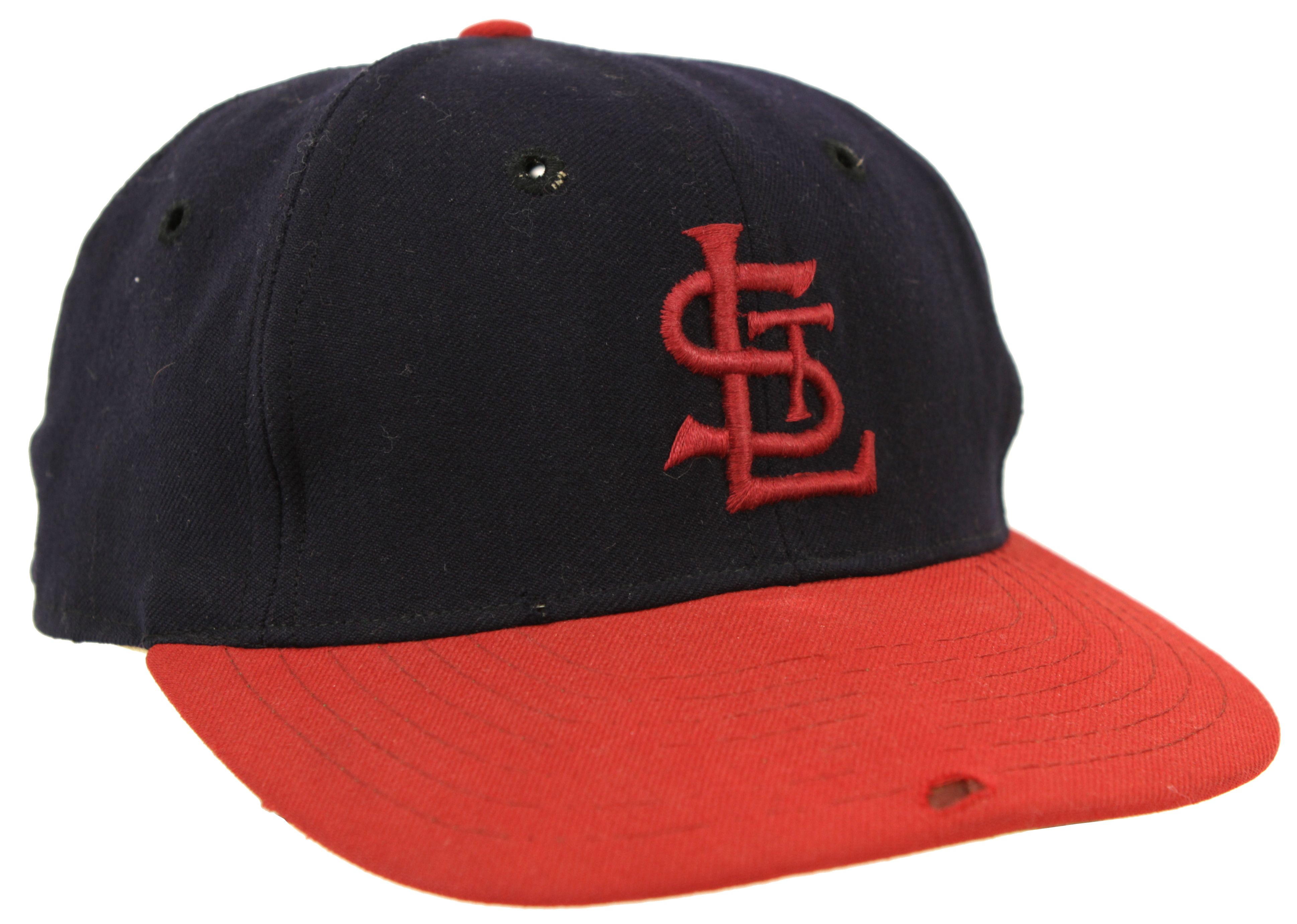 Lot Detail - 1950's St. Louis Cardinals Game Worn Cap Attributed to #26 ...